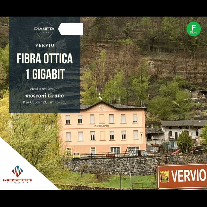 Pianeta Fibra FTTH FWA Vervio -Fibra Ottica Vervio-